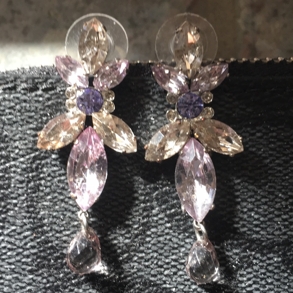 High-end costume gorgeous sparkly earrings